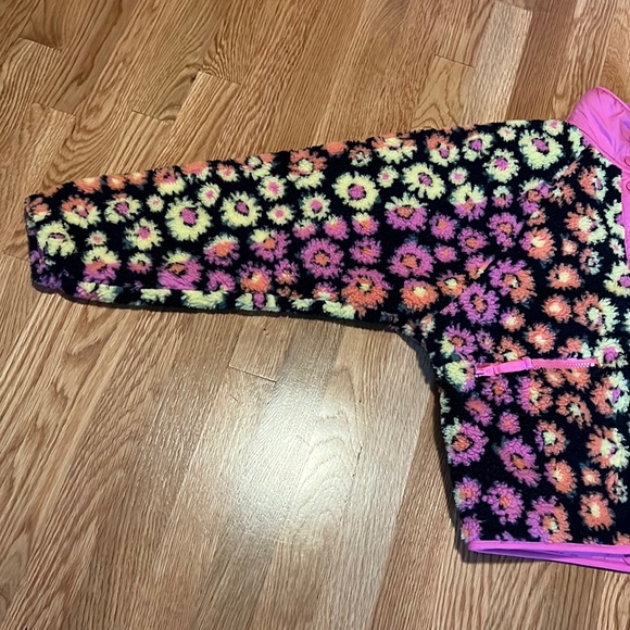 Free People Rocky Ridge Fleece Jacket Pink Daisy, size XS - Picture 6 of 14